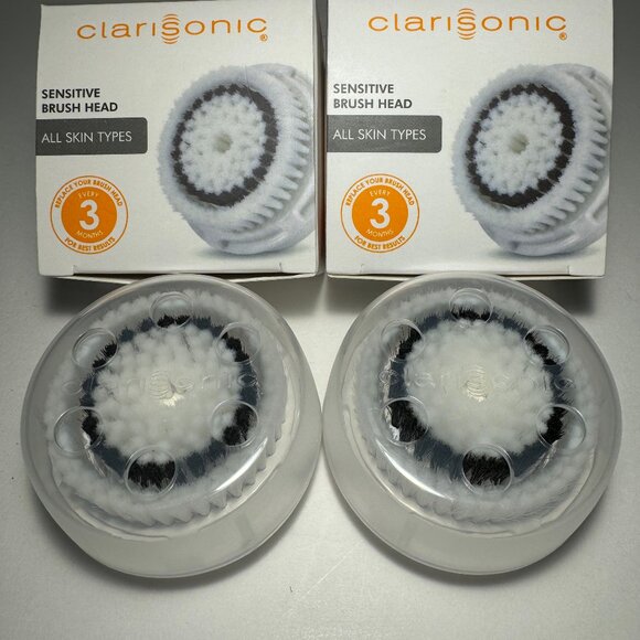 Clarisonic Sensitive Facial Cleansing Brush Head Replacement 2 PACK - Picture 2 of 3